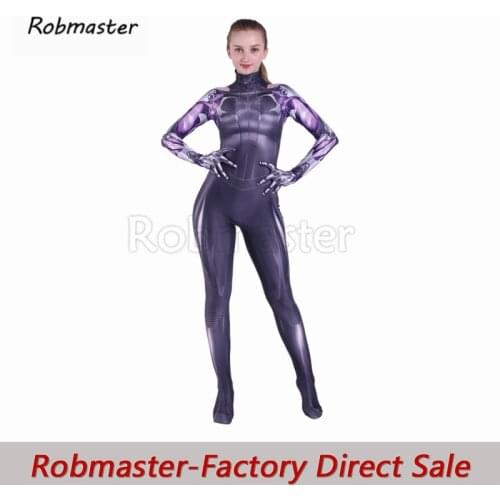3D Print Alita Battle Angel Costume for Women Girls Spandex Zentai Alita Rosa Salazar Cosplay Costumes Bodysuit Jumpsuit