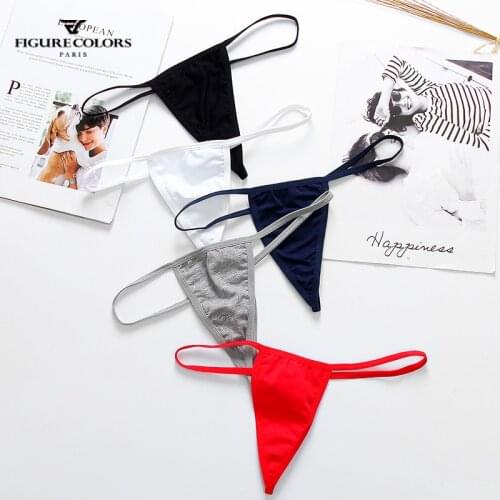 Women underwear gril panty Sexy cotton Lingerie Panties Thongs Pearl Pendant G-String T-Back Briefs Underwear Ladies Panties