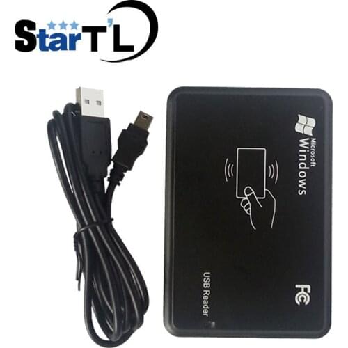 10pcs A Lot Access Control USB Smart RFID Card EM Card Reader 125KHZ Proximity Register Card Reader For Access Control