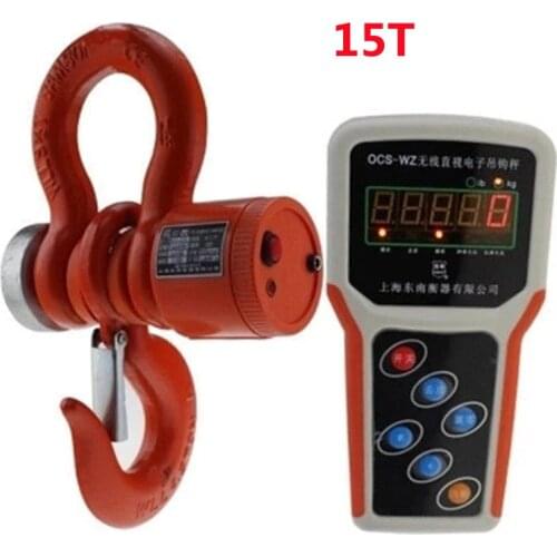 15T Wireless Digital Electronic Hanging Crane Scale With Wireless Handheld Meter