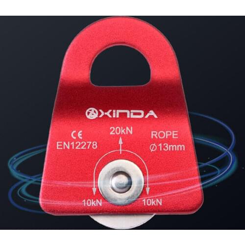 20KN Rock Climbing Tree Rigging Arborist Rope Pulley Fall Protection Pulley