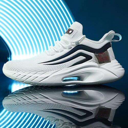 2021 new spring and autumn fashion large size mens shoes outdoor breathable casual shoes mesh non-slip sports running shoes