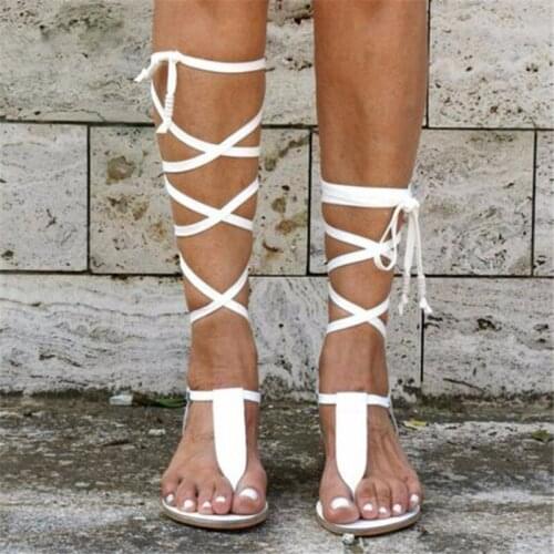 2021 New Gladiator Sandals Women Shoes Fashion Casual Summer Shoes Sandals Beach Large Size 43