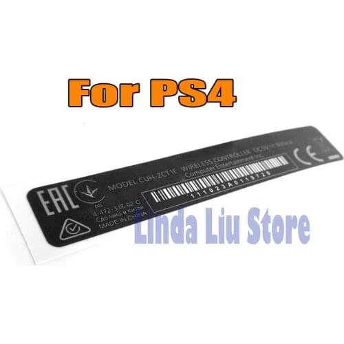50pcs 200pcs 600pcs lot Shell Slim Black Back Labels Seals for PS4 B Controller Label Back Paster Lable