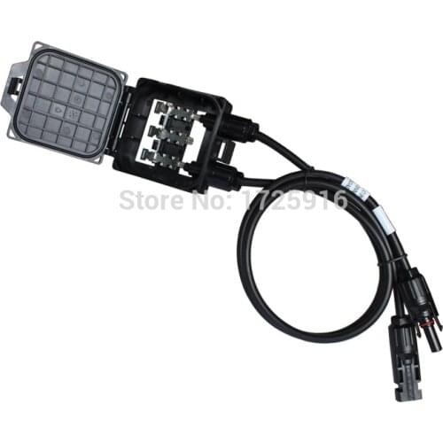 50 piece / Lot waterproof IP67 3 rails 2 diode solar PV junction boxes for solar panel