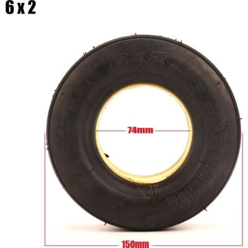 6X2 Solid tire for Non-inflatable Electric motorcycle Scooter Wheel Chair Truck Use 6 inchTyre fastwheel F0 Scooter Trolley Car