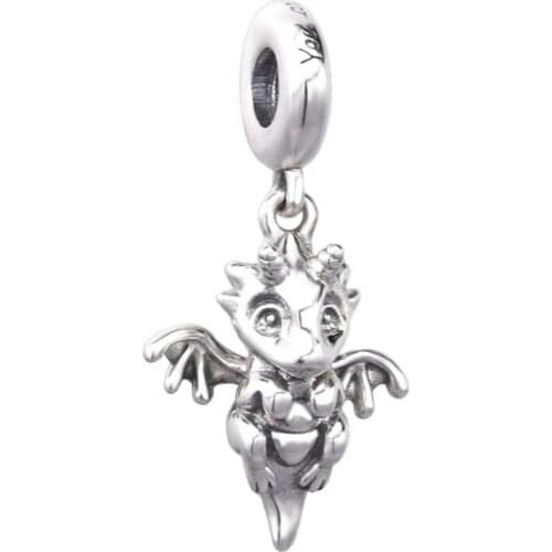 Ajax Trinkets 925 Sterling Silver Lovely Charizard Pendents Charms Animal For Necklace Women 2021 Jewelry On The Neck