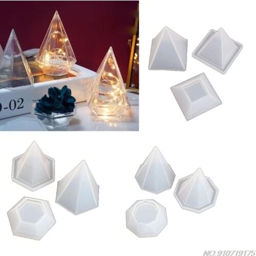 Handmade Diamond Box Resin Mold with Lids Storage Silicone Resin Casting Molds Trinket Box Molds Art Craft Tools D17 20 Dropship