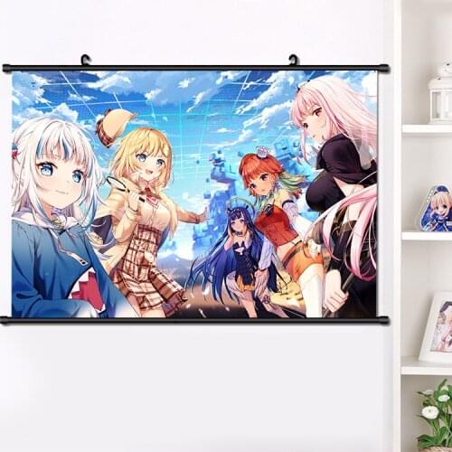 Anime YouTuber VTuber Hololive Ninomae Ina'nis HD Wall Scroll Painting Beautiful Girls Persona Poster Decor Collectible Art Gift