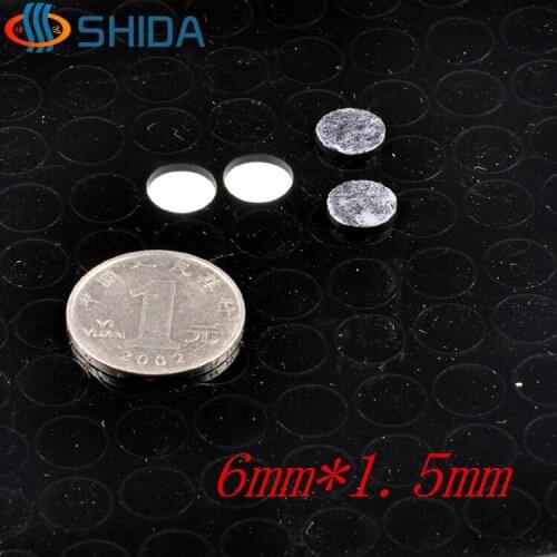 500pcs 6mm*1.5mm Black Soft Anti Slip Bumpers Silicone Rubber Feet Pads, Flat Self Adhesive High Sticky Shock Absorber Pads