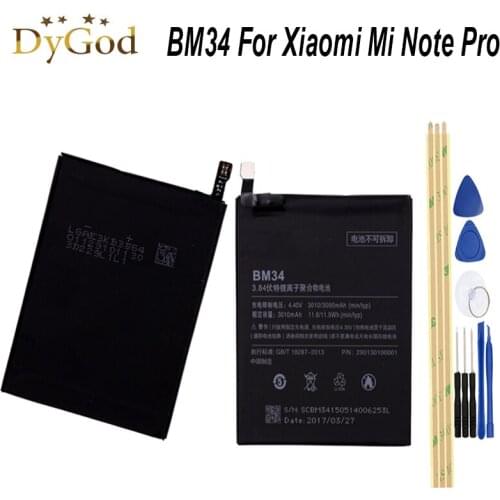 DyGod Xiaomi Mi Note 2 Phone Batteries