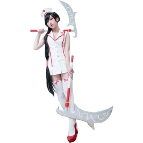 2017 lol game sexy Akali nurse cosplay costume high qualtity Halloween Party Costumes for girls women Customized made