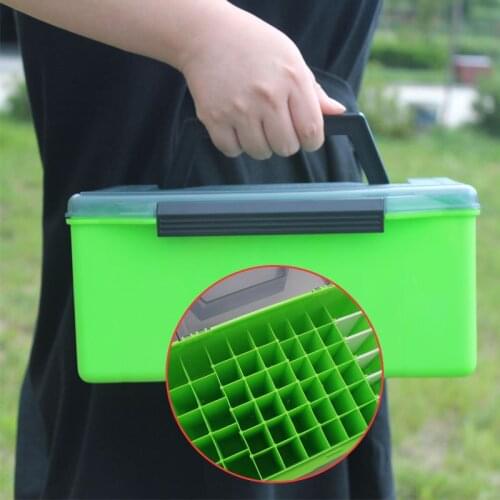Fishing Tackle Box Fish Lures Hooks Baits 52 Compartments Storage Case Fishing Tackle Boxes for Pesca Fishing Accessories X613B