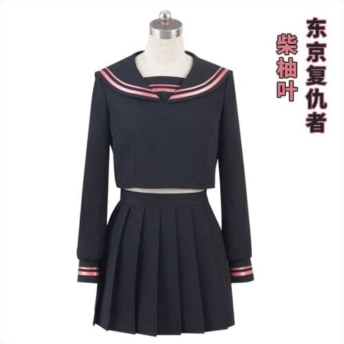 Hot Anime Tokyo Revengers Yuzuha Shiba Anime Suit Dress Uniform Cosplay Costume Halloween for Carnival Comic Show