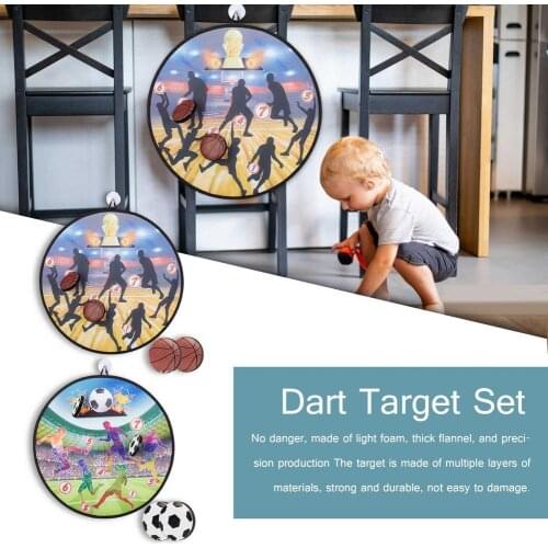 Sticky Ball Target Throw Sports Dartboard Shooting Creative Outdoor Basketball Football Sucker Toys For Children Gifts Sandbag