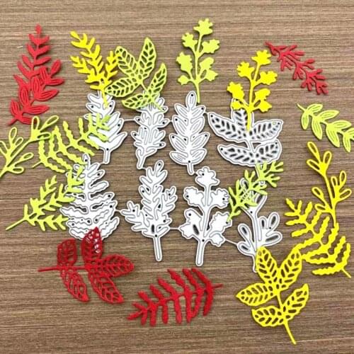 Tree Leaves Metal Cutting Dies Stencil DIY Scrapbooking Album Paper Card Template Mold Embossing Craft Decoration