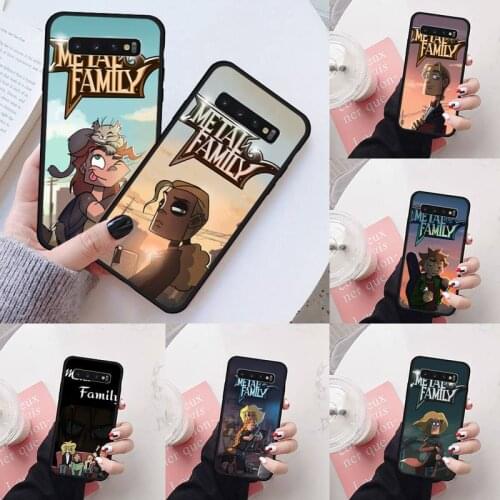 Metal family Phone Case For Samsung S6 S7 edge S8 S9 S10 e plus A10 A50 A70 note8 J7 2017