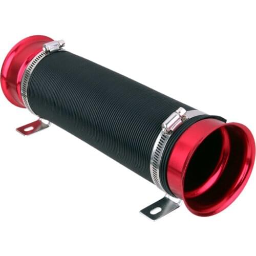 Multi Adjustable 3" Flexible Cold Air Intake Pipe Inlet Hose Tube Duct Kit
