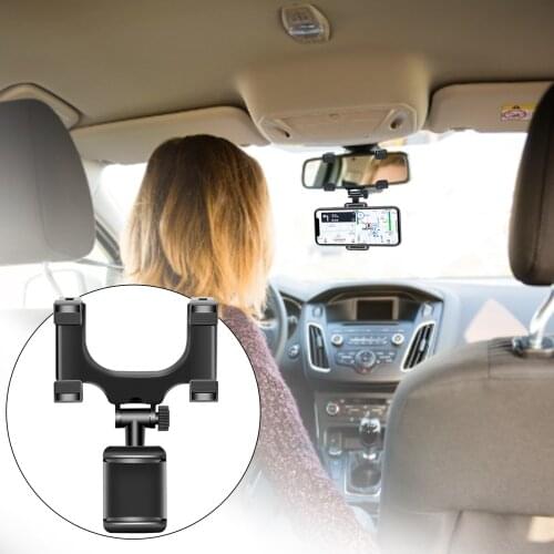 Mobile Phone Car Holder Universal 360-degree Flexible Anti-slip Bracket Car Rearview Mirror Mobile Phone Holder For Smartphones