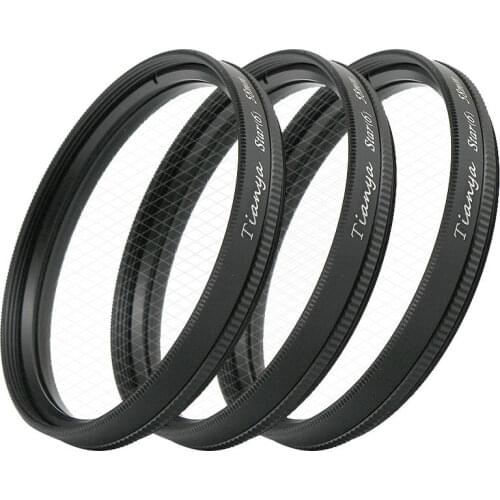 Set of 3) WTIANYA 72mm Cross Screen Starburst Star Effect Filter 8x 6x 4x 4/6/8 Point