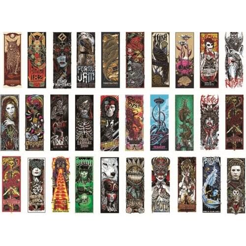 30pcs Rock Goth Gothic Sticker For Notebooks Laptop Craft Supplies Adesivos Kscraft Scrapbooking 90s Stickers Vintage Aesthetic