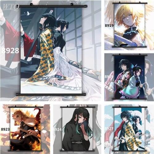 Kimetsu No Yaiba Muichirou Zenitsu Wall Poster Anime Posters Wall Poster Canvas Painting Wall Decor Wall Art Picture Home Decor