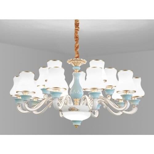 New luxurious atmosphere modern simple European bedroom hall dining room chandelier