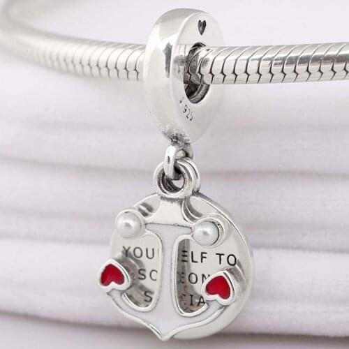 Original Anchor Yourself To Someone Special Pendant Beads Fit 925 Sterling Silver Bead Charm Bracelet Diy Jewelry