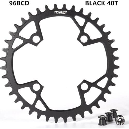 PASS QUEST round narrow wide chainring crankset sprocket 96BCD MTB mountain bike chain wheel bicycle gear 34T 36T 38T 42T 48T