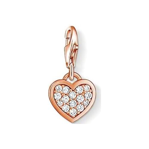 ThomasPT3152 hearts Pendant Special price original For Fashion Cute Gift Euro-American style Bracelet And Necklace Diy charms