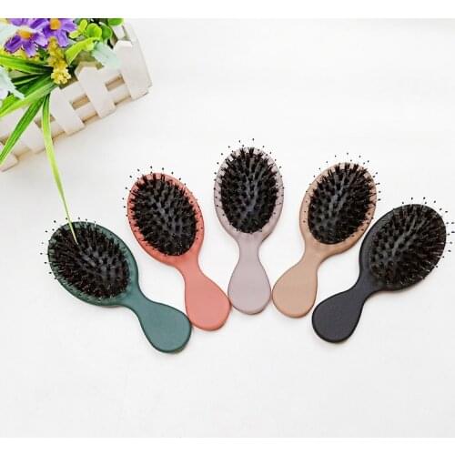 Portable Pocket Hair Comb Salon Styling Hairbrush Shampoo Brush Massager Hair Comb Horsehair Comb Fashion Styling Tool Health