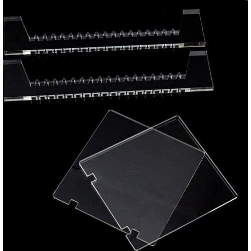 Clear Vinyl Record Storage Shelf Organizer Album Record Display Stand