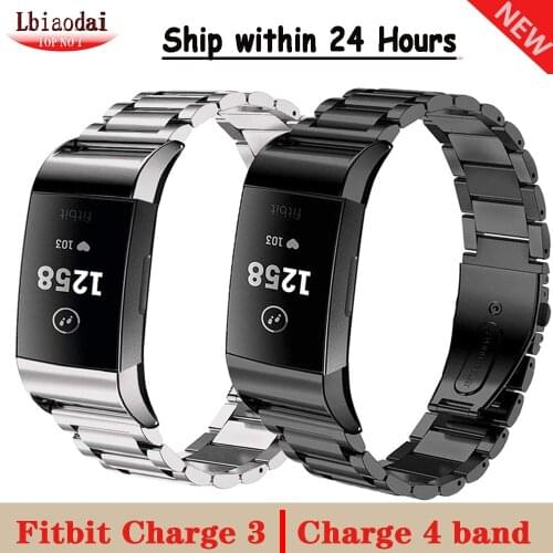 Strap for Fitbit charge 3 band Replacement wristband Charge3/Charge4 Smart Watch Stainless steel Bracelet Fitbit Charge 4 band