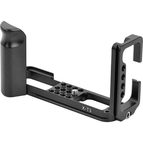 Hand Grip Quick Release L Plate/L Bracket for Fuji X-T3 XT3 Digital Camera with 1/4 inch Thread Screw CNC Metal Board