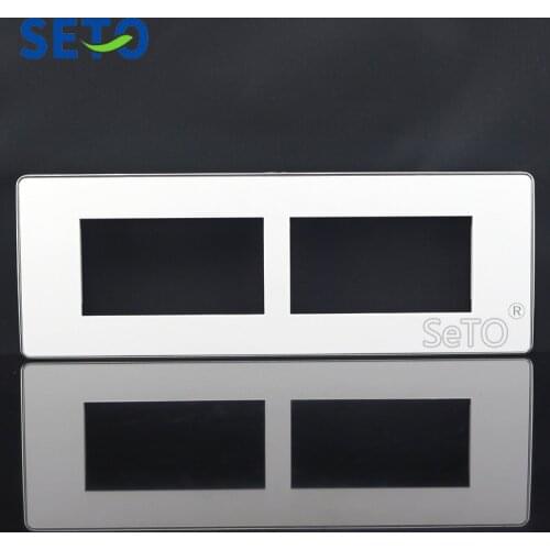 SeTo 118 Type 6 ports blank Plate Switch Panel Socket Outlet Wall Plate Keystone Faceplate