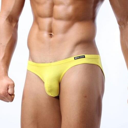 Brave Person Briefs Mens Sexy Modal Underwear Men Low Rise U convex Pouch Brief Underwear Men Stretch cuecas masculinas