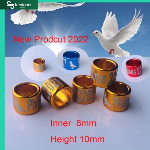 PHA ring 2021 2022 Pigeon ring yellow Aluminium Bird Dove Racing Pigeon Leg Rings Bands pigeon Accessoriesbed linings