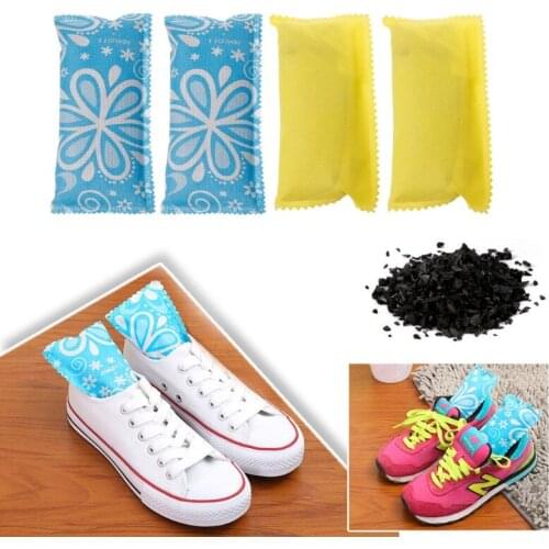 1 Pair Car Home Air Freshener Purifier Odor Absorber Activated Carbon Bamboo Charcoal Bag Closet Shoe Deodorant Deodorize