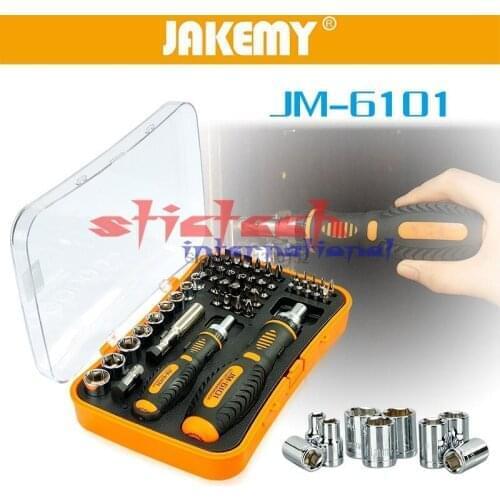 By dhl or ems 10set JM-6101 Precision Magnetic multitool screw driver set torx ratchet bits electric screwdriver repair tools