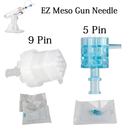 10pcs/lot 5/9 Needle Cartridge EZ Injector needle for EZ Water Injector Mesotherapy Negative Pressure Microcrystal Injection