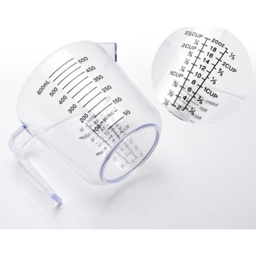 150/300/600ml Handle Water Milk Egg Scale Measuring Cup Mug Measurement Tool