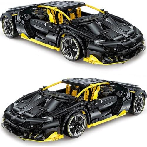 City 1840Pcs high-tech Mad Cow Roadster Building Blocks Supercar Sports Vehicle Racer Non-RC Bricks Children Toys Boy Kids Gifts