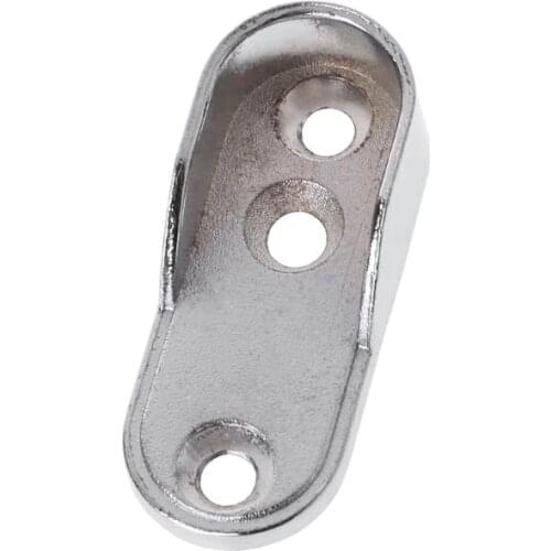 2pcs Wardrobe Clothes Tube Support Closet Rod Pole End Bracket Thickening Holder