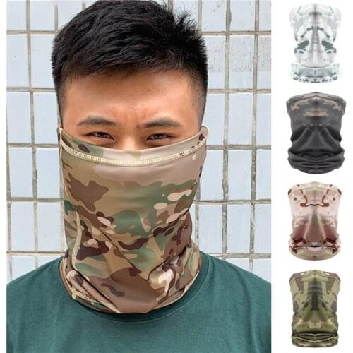 2021 Camouflage Balaclava Face Scarf Cycling Hunting Army Bike Military Helmet Liner Tactical Airsoft Cap
