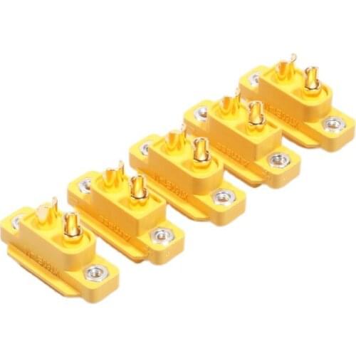 5pcs AMASS XT60E-M Connector Frame Fixed Mountable XT60 Male Plug with Screws for RC Drone Racing Quadcopter FPV Accessories