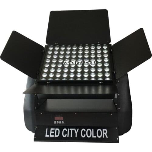 8 Pieces Outdoor Wall Washer Light 80x10W Rgbw City Color LED IP65 Tower Flood Lamp