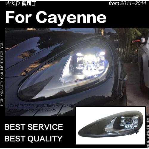 AKD Car Styling for Cayenne Headlights 2011-2018 Cayenne LED Headlight 2015-2018 DRL High Low Beam Head Lamp Accessories