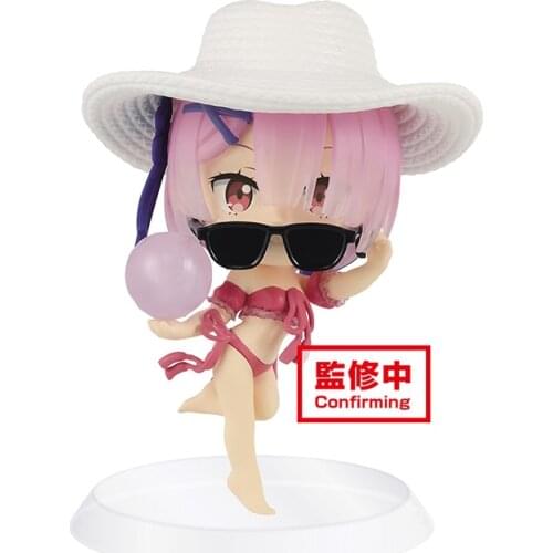 Bandai Re:life In A Different World From Zero Ram Version Q Pvc Assembly Model Western Animiation Action Figure Kids Toys