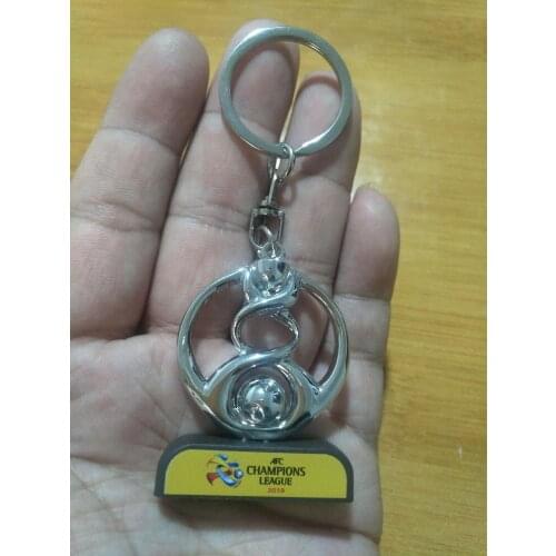 New style AFC Asia league champions trophy keychain keyring Soccer Souvenirs Award Free Engraving christmas decoration