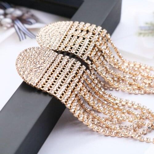 Statement Chuky Earrings Stud Crystal Sweet New Big Designs